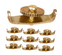 Abaodam 5 Pairs Erhu Tuner Accessories Copper Violin Fine Tuners for Easy Adjustments Durable Tuning Hardware Tool for Erhu and Violin for Musicians