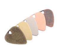 Abaodam 5 Pcs Metal Guitar Picks Durable Lighted Picks for Electric Bass and Acoustic Guitars Enhance Your Sound Variety Performance Quality Gold Silver Copper Antique Rose Gold Colors