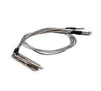 Abaodam 5 Pcs Piezo Pickup Stick Rod Bars, Passive Guitar Pickup for Folk and Cigar Box Guitar, No-Noise Under-Saddle Mount, 2.5Mm Plug, Silver
