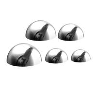 Abaodam 5 Pcs Stainless Steel Reflective Hemisphere Decoration Ball