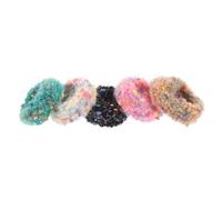 Abaodam 5 Pcs Thick Hair Scrunchies Women Hair Ties Fabric Elastic Elastics Soft Texture Assorted Colour Unique Elegant Style Birthday Daily Life