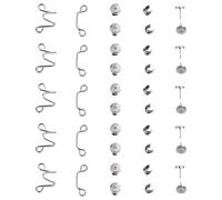 Abaodam 5 Sets Adjustable Nail-Free Daisy Jeans Waist Buckles, Non-Slip Pants Waist Fasteners with Detachable Buttons for Small Size Waistband Tightening and Jeans Accessories