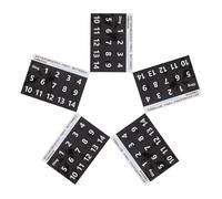Abaodam 5 Sheets Black Handpan Drum Note Labels Pvc Stickers for Accurate Scale Identification and Easy Installation, Percussion Instrument Accessories for Practice and Teaching Beginners