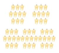 Abaodam 50 Pcs Tooth Pendant Charms Mini Hanging Teeth Charms Dentist Charms Tooth Ornament for Jewelry Making Necklace Earring DIY Craft