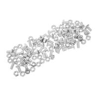 Abaodam 50 Sets Greenhouse Nuts and Bolts Kit for Building Repairing, Greenhouse Support Hardware with Brackets and Connectors, Small Bolts Nuts Assortment for Garden Frame Maintenance