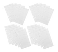 Abaodam 50 Sheets A6 Undated Weekly Planner Refills for 6 Ring Binder, Smooth Writing Paper Inserts with 6 Holes, for DIY Scheduling and Office Use