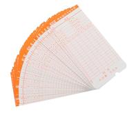 Abaodam 50 Sheets Attendance Cards for Office and Factory Use, Beige Paper Time Cards for Accurate Employee Attendance Recording and Tracking