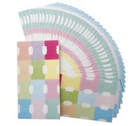 Abaodam 50 Sheets Index Tabs Writable Page Index Tabs, Colored, Thickened, Tear-Resistant, Self-Adhesive, Organise and Categorise Documents, Home and School Use