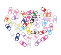 Abaodam 50pcs A Set Strap Lanyard Swivel Snap Hooks Keychain Clip Zinc Alloy Easy to Install Connection and Fastening for Handmade Projects DIY Making Random Color