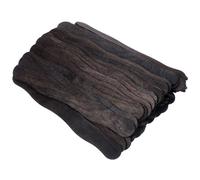 Abaodam 50pcs Black Multi-Functional Synthetic Craft Sticks for DIY Cake and Ice Cream Projects, Reusable Wooden Sticks for Festivals and Church Fans