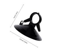 Abaodam 50pcs Black Plastic Suckers for Car Window with Strong Adsorption and Pull Ring, for Fixing Heat Insulation Shade on Car Sunshades and Interior Parts