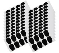 Abaodam 50Pcs Black Silicone Saxophone Patches Alto Saxophone Pads Instrument Accessories High Frequency Vibration Suppression and Teeth Protection for Musicians