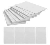 Abaodam 50pcs Blank Business Cards Name Cards 3.4x2.1x0.009 Inch Aluminum Alloy Round Corner Elegant Sublimation Easy to Print for Business Use