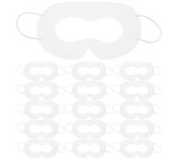 Abaodam 50pcs Disposable Vr Eye Mask Covers, Breathable Sweat-absorbing Facial Interface Liners for Vr Headsets, White Nonwoven Eye Pads for Travel, Workout, and Festival Use