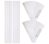Abaodam 50pcs Erasable English Sentence Strips 3x16in Ruled Writing Cards for Classroom Teaching Learning Supplies