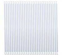 Abaodam 50pcs Heavy Duty Metal Hanging File Rail Divider Bars 32.5cm White Document Organizer Sticks for Office and Classroom Efficient File Hanging Storage