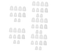 Abaodam 50pcs Kalimba Finger Covers Silicone Thumb Piano Finger Protectors Dry Hands Practice for Musicians