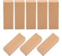 Abaodam 50Pcs Kraft Paper Lipstick Boxes 3.1X3.1X9Cm, Small Essential Oil Packaging Boxes for Lip Balm and Cosmetic Wrap, Party Wrapping Organizer Storage