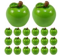 Abaodam 50pcs Mini Fruit Figurine Christmas for Home Decor, Green Plastic | Space Saving Realistic Shape, Resists Fading, Restaurant Setups, Jewish New Year Decoration