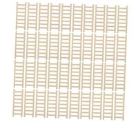Abaodam 50pcs Mini Wooden Dollhouse Ladder Micro Landscape Accessory Sturdy DIY Tiny Staircase for Dollhouse Furniture and Garden Decoration Craft