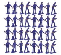 Abaodam 50pcs Miniature Policeman Toy Figure Set for Tabletop Decor Simulation Police Model Character Accessories for Desktop Sand Table Ornaments