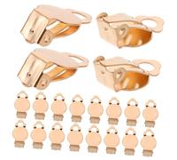 Abaodam 50pcs Non Pierced Ear Clips Flat Smooth Surface Frog Earring Backs for DIY Jewelry Making Comfortable Fit Versatile Accessory for Everyday Parties Special Events