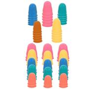 Abaodam 50pcs Non-Slip Rubber Finger Protectors for Counting and Sorting Tasks, Comfortable Fingertip Caps Suitable for Tight Fishing Lines and Jewelry Buffing Random Color