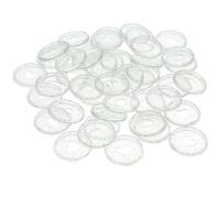 Abaodam 50pcs Notebook Binder Discs Made of Sturdy Abs Material, round Shape with Portable Design for Binding Loose-leaf Paper at Home or Office, Planner Accessories