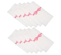 Abaodam 50pcs Pink Disposable Paper Dinner Napkins Bow Tie Print, Lightweight Tableware Protection Napkins for Dining Table and Hotel Use, 40x40cm Party and Family Gathering