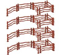 Abaodam 50Pcs Plastic Fence for Sand Table DIY Micro Landscape Accessories Farm Fence Adornment Building for Creative Play and Diorama Scenes