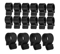 Abaodam 50Pcs Plastic Hose Tube Clamps for Drip Irrigation Garden Tubing Weather-Resistant Fixing Clips with Hook Design Easy Installation for Greenhouse and Outdoor Water Pipe Management