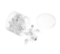 Abaodam 50pcs Push Pin Clips Plastic Photo Clips Nails for Hanging Pictures Easy to Use and Carry for Photo Wall Decoration and Home DIY Accessories