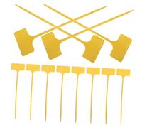 Abaodam 50Pcs Replaceable Plant Labels Plastic Garden Markers for Indoor Outdoor Flower Beds Pots Planters Durable Decorative Plant Tags for Herb Vegetable Flower Gardening