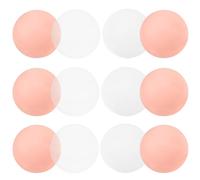 Abaodam 50pcs Reusable Plastic Ocean Balls Shaped Play Balls Playhouses and Pools Crush Multi Colored White Transparent Warm Pink