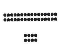 Abaodam 50pcs Silicone Clarinet Thumb Rest Cushion Comfortable Pad for Enhanced Stability and Support Smooth Edges for Skin Easy Installation for Clarinet Players