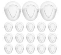 Abaodam 50pcs Silicone Nose Pads for Glasses Waterdrop Comfortable Eyeglasses Nose Pieces Non-Slip Replacement for Sunglasses Soft Pads for Glasses Eyeglass Cushions for