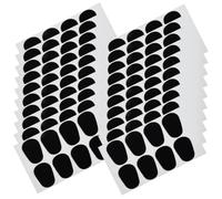 Abaodam 50pcs Silicone Saxophone Tooth Pads Alto Tenor Saxophone Cushions with Strong Adhesion Comfortable Anti-vibration Patches for Musical Instrument Protection and Playing Stability
