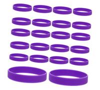 Abaodam 50pcs Silicone Skin Friendly Bracelets Stretchable Wristbands for Theme Events Retro Party Favors Comfortable to Wear for Festivals and Celebrations