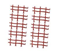 Abaodam 50Pcs Simulation Fence for DIY Scene Fence Tool for Role Play Gardening Decor and Sand Table Model with Easy Connection Buckles