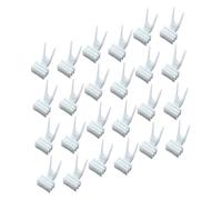 Abaodam 50pcs Small White Parrot Vegetable Food Forks Multifunctional Fruit Holders for Bird Cage Use Easy to Fix Promote Digestion Suitable for Budgies and Caged Birds