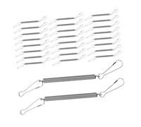 Abaodam 50pcs Stainless Steel Spring Clips for Rabbit Hamster Water Bottle Cage Fit Drinking Bottle Fastening for Small Animal Feeding and Hydration