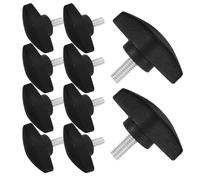 Abaodam 50pcs T-handle Thumb Screws M6x25-36mm Plastic Thread Knurled Clamping Fasteners for Microphone Stand Adjustable Rod Accessories Suitable for Live Stage Studio