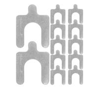 Abaodam 50pcs U-shaped Steel Shims Car Wheel Alignment Kit for Camber Angle Adjustment with 0.5mm Thickness, Automotive Suspension Tool Set for Precise DIY Vehicle Maintenance and Steering