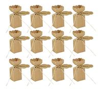 Abaodam 50pcs Wedding Candy Box Paper Chocolate Cases Kraft Paper Material Cute Stylish Design Safe to Use for Festival and Occasions