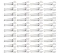 Abaodam 50pcs White Air Conditioning Outlet Clips for Car Vent Aromatherapy Diffuser U-shaped Small Car Air Vent Clips Compatible with Rv Truck Interior Accessories