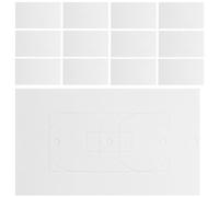 Abaodam 50pcs White Foam Outlet Insulation Pads for Wall Plates and Socket Covers, Tightly Seal The Outlet to Prevent Electric Shocks, Suitable for Home and Fire Doors