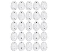 Abaodam 50pcs White Plastic Easter Eggs 4x3cm Simulation Small Bird Eggs Decorative Party Supplies Easter Decoration for Holiday Festivities
