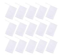 Abaodam 50pcs White Soap Foaming Net with Drawstring Design and Pe Mesh Material for Convenient Closure and Open, for Facial Cleansing and Soap Fragrance Release