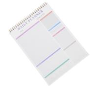 Abaodam 52 Sheets to Do Notepad Tear to Do Notepad Paper Daily Planner Suitable for Kinds of Pens Purple Color Reminders Desk Planner for New Year