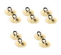 Abaodam 5pairs Finger Cymbals for Belly Dancing Lightweight Small Hand Instrument Design for and Dance Parties Adds Bright Sounds to Your Music